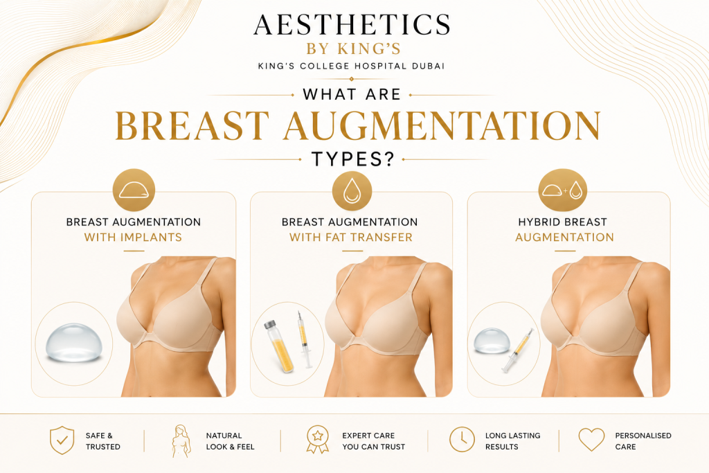 Breast Augmentation Types - Aesthetics by King’s College Hospital Dubai